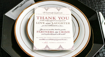 DELICATE FILIGREE - <br> RECEPTION THANK YOU SIGNS