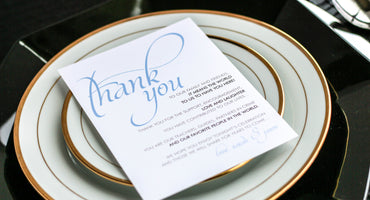 DRAMATIC SCRIPT - <br> RECEPTION THANK YOU SIGNS