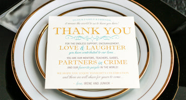 ENCHANTING VINTAGE - <br> RECEPTION THANK YOU SIGNS