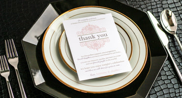EUROPEAN SCROLL - <br> RECEPTION THANK YOU SIGNS