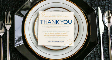 MODERN SWIRL & FLOURISH - <br> RECEPTION THANK YOU SIGNS