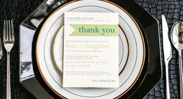PREPPY CHIC - <br> RECEPTION THANK YOU SIGNS