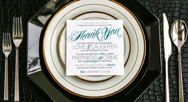 SWEEPING SCRIPT - <br> RECEPTION THANK YOU SIGNS