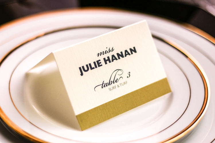 Place Card Triangle BOLD STRIPED - 2.5