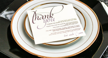 DRAMATIC SCRIPT - <br> RECEPTION THANK YOU SIGNS