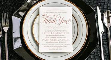 ENCHANTING VINTAGE - <br> RECEPTION THANK YOU SIGNS