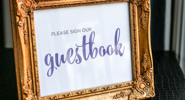 CALLIGRAPHY CHIC - <br> GUESTBOOK SIGN