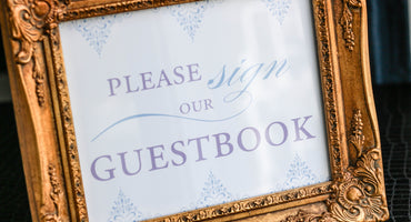 DELICATE FILIGREE - <br> GUESTBOOK SIGN