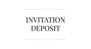 Custom Invitation Order Deposit