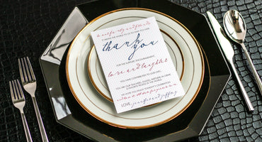 MODERN CALLIGRAPHY - <br> RECEPTION THANK YOU SIGNS