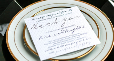 MODERN CALLIGRAPHY - <br> RECEPTION THANK YOU SIGNS