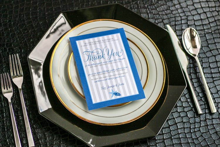 STARFISH AND SHELL - RECEPTION THANK YOU SIGNS – Julie Hanan Design