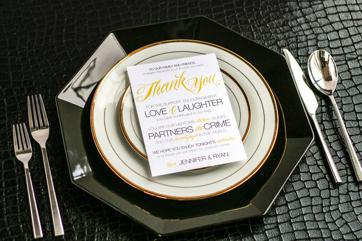 SWEEPING SCRIPT - RECEPTION THANK YOU SIGNS – Julie Hanan Design